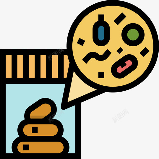 大便试验医学99线性颜色图标svg_新图网 https://ixintu.com 医学99 大便试验 线性颜色