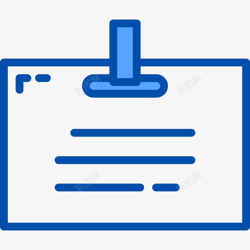身份证103办公室蓝色图标svg_新图网 https://ixintu.com 103办公室 蓝色 身份证