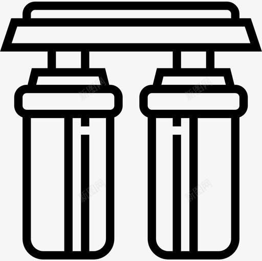 水家用电器10线性图标svg_新图网 https://ixintu.com 家用电器10 水 线性