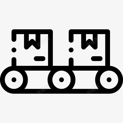 输送机批量生产2线性图标svg_新图网 https://ixintu.com 批量生产2 线性 输送机