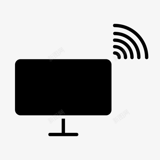 计算机显示器信号图标svg_新图网 https://ixintu.com 信号 手表 显示器 用户界面 电视 计算机