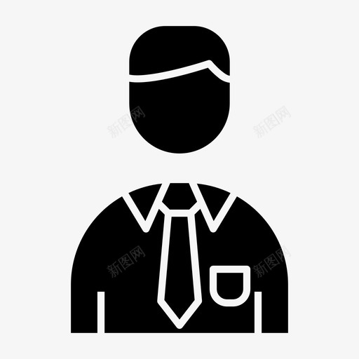 员工业务财务图标svg_新图网 https://ixintu.com 业务 业务字形 办公室 员工 工作 财务