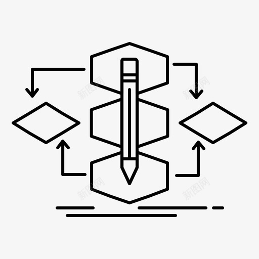 算法方法图标svg_新图网 https://ixintu.com 数据科学和制造实验室 方法 模型 算法 设计 过程