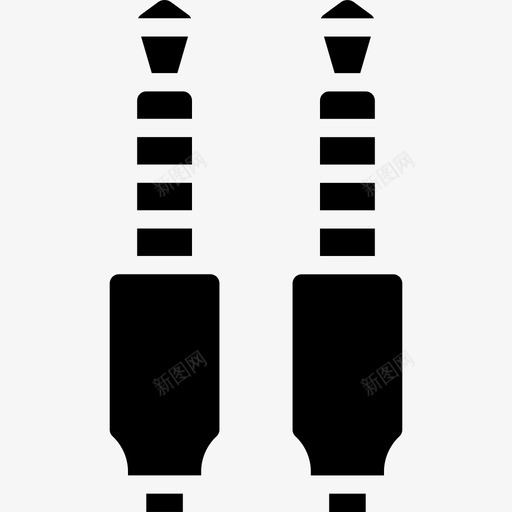 音频插孔pc组件填充图标svg_新图网 https://ixintu.com pc组件 填充 音频插孔