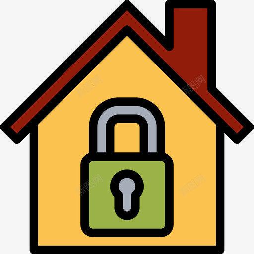 住宅房地产113线性颜色图标svg_新图网 https://ixintu.com 住宅 房地产113 线性颜色