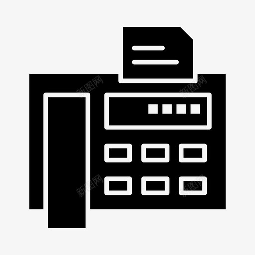 传真机电话网页搜索引擎优化和广告媒体图标svg_新图网 https://ixintu.com 传真机 电话 网页搜索引擎优化和广告媒体