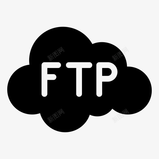 ftp云数据库图标svg_新图网 https://ixintu.com ftp 云 云计算字形图标 存储 数据库 服务器