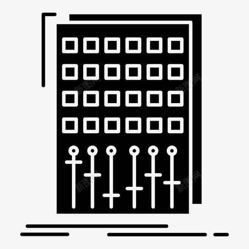 声音控制音频混音图标svg_新图网 https://ixintu.com 声音控制 声音设计和声音制作 录音室 混音 音频