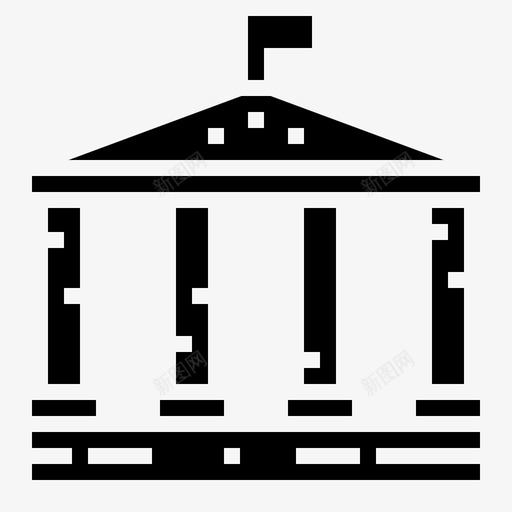 大英博物馆建筑伦敦图标svg_新图网 https://ixintu.com 伦敦 大英博物馆 建筑 建筑坚固 纪念碑