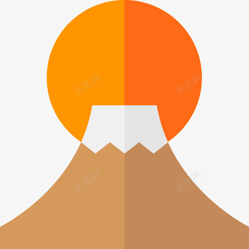 富士山忍者19平坦图标svg_新图网 https://ixintu.com 富士山 平坦 忍者19