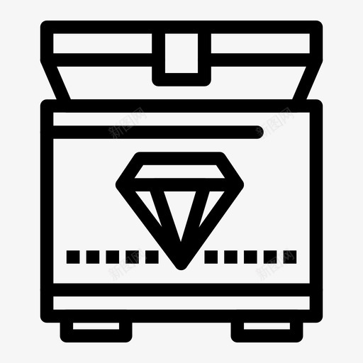 宝箱游戏购物零售和电子游戏元素图标svg_新图网 https://ixintu.com 宝箱 游戏 购物零售和电子游戏元素