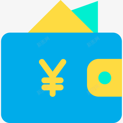 钱包商务239扁平图标svg_新图网 https://ixintu.com 商务239 扁平 钱包