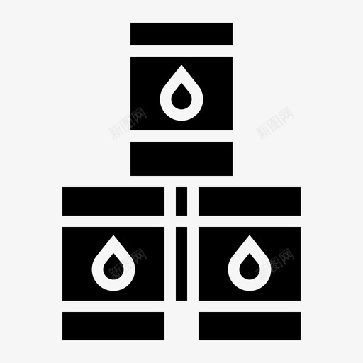 汽油桶油图标svg_新图网 https://ixintu.com 工业固体 桶 汽油 油 油桶 石油