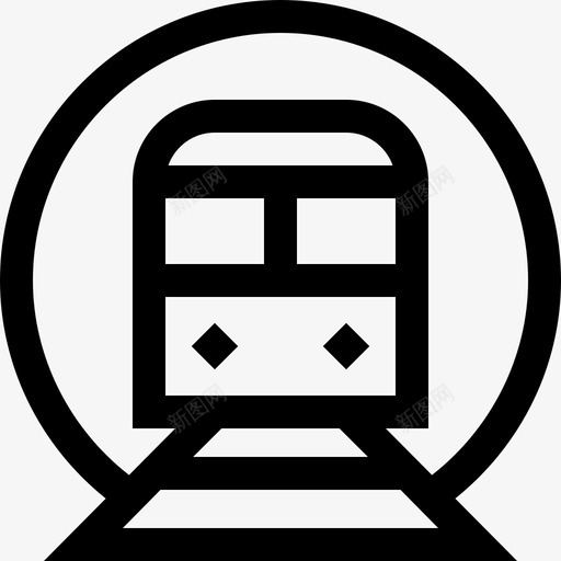 地铁火车站6线路图标svg_新图网 https://ixintu.com 地铁 火车站6 线路