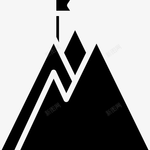 山银行和金融6坚实图标svg_新图网 https://ixintu.com 坚实 山 银行和金融6