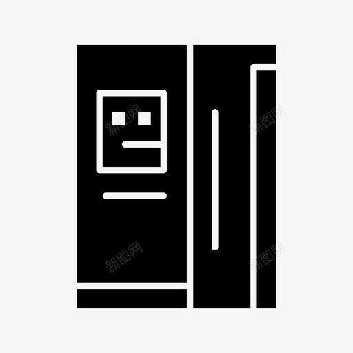 冰箱冷冻机家用电器和厨房图标svg_新图网 https://ixintu.com 冰箱 冷冻机 家用电器和厨房