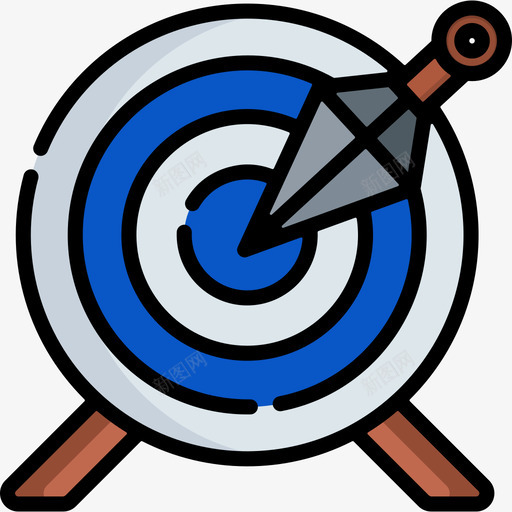 目标忍者16线性颜色图标svg_新图网 https://ixintu.com 忍者16 目标 线性颜色