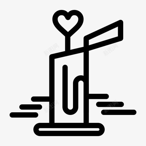 爱蜡烛心情人节图标svg_新图网 https://ixintu.com 婚礼 心 情人节 情人节免费矢量图标 爱蜡烛