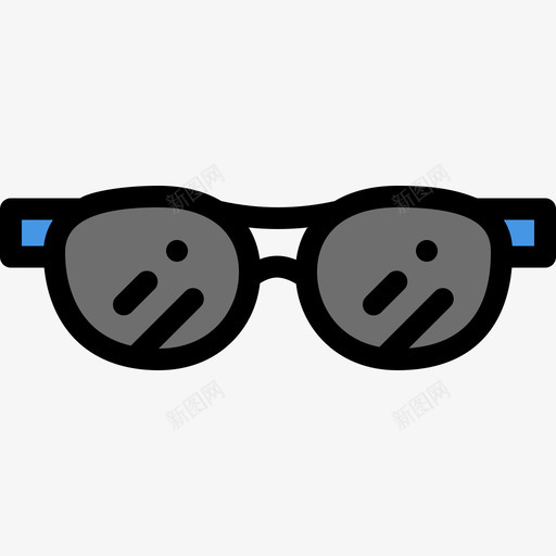 太阳镜18夏季线性颜色图标svg_新图网 https://ixintu.com 18夏季 太阳镜 线性颜色