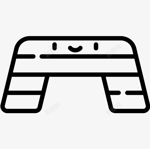 台阶健身房10直线图标svg_新图网 https://ixintu.com 健身房10 台阶 直线