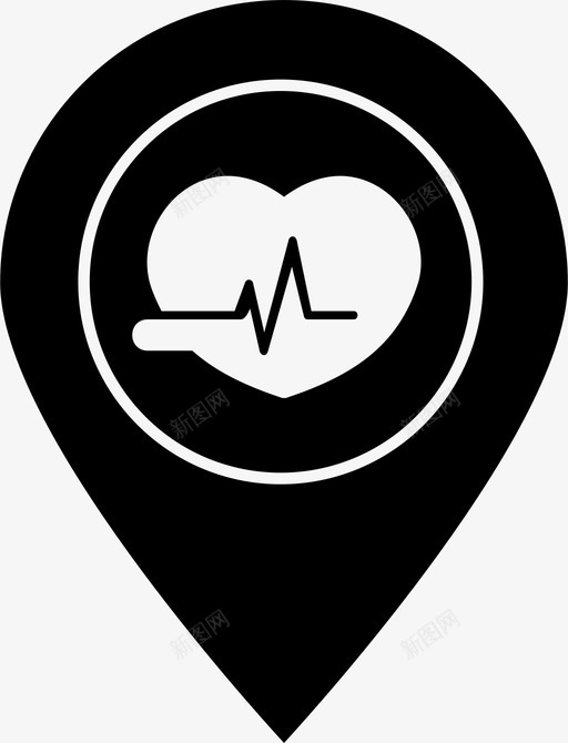 医院位置健康医疗位置图标svg_新图网 https://ixintu.com 健康 医疗位置 医院位置 医院位置健康医疗位置位置医院
