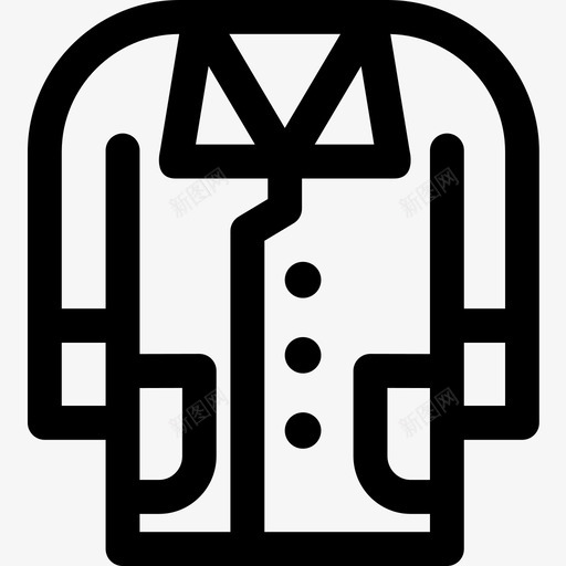 大衣秋季47直纹图标svg_新图网 https://ixintu.com 大衣 直纹 秋季47