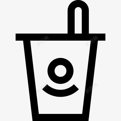 玻璃杯鸡尾酒14杯直线型图标svg_新图网 https://ixintu.com 玻璃杯 直线型 鸡尾酒14杯