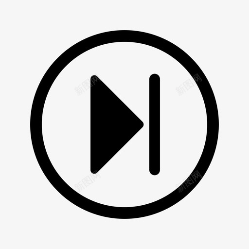 下一个音乐前进图标svg_新图网 https://ixintu.com 下一个 前进 音乐