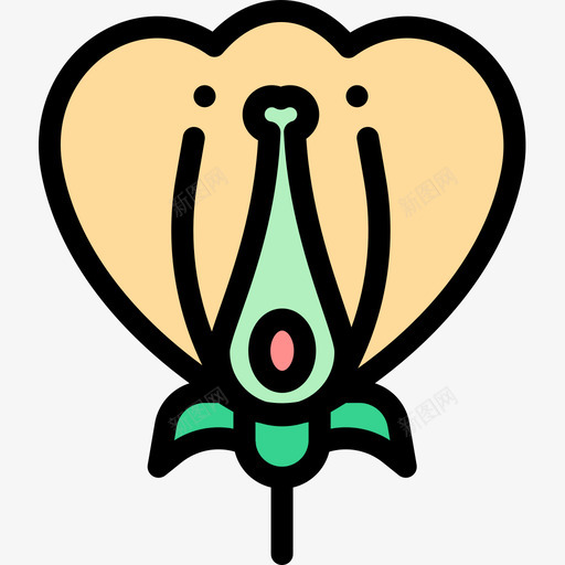 花生物学2线状颜色图标svg_新图网 https://ixintu.com 生物学2 线状颜色 花