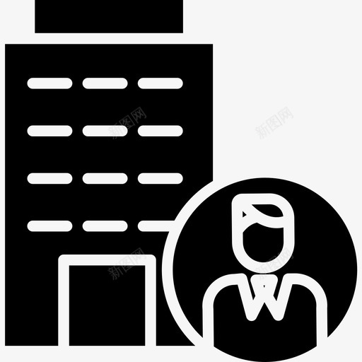 建筑商业和管理5坚实图标svg_新图网 https://ixintu.com 商业和管理5 坚实 建筑
