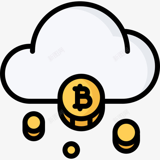 比特币区块链2颜色图标svg_新图网 https://ixintu.com 区块链2 比特币 颜色