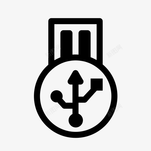 usb数据闪存盘图标svg_新图网 https://ixintu.com U盘 usb 数据 电子 闪存盘