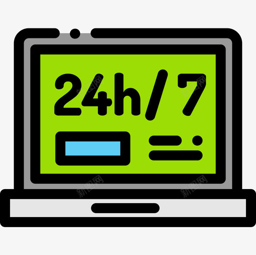 电脑电子商务82线性颜色图标svg_新图网 https://ixintu.com 电子商务82 电脑 线性颜色