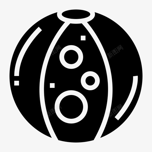 沙滩球乐趣休闲图标svg_新图网 https://ixintu.com 乐趣 休闲 夏日 夏日纯色 沙滩球