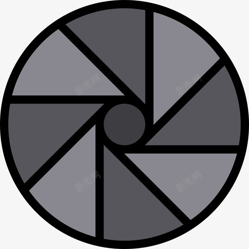 快门照片和视频6线性颜色图标svg_新图网 https://ixintu.com 快门 照片和视频6 线性颜色