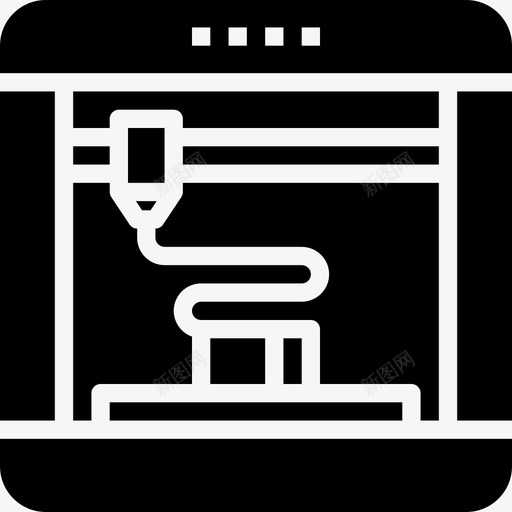 打印机小工具4填充图标svg_新图网 https://ixintu.com 填充 小工具4 打印机