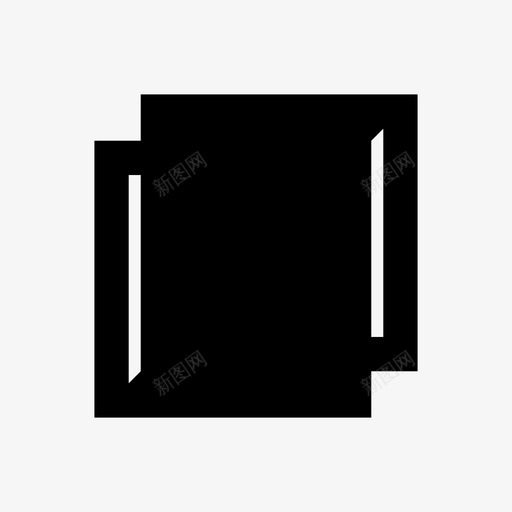 扣连接重叠图标svg_新图网 https://ixintu.com 扣 梯形操场 皮带 皮带环 编织 连接 重叠