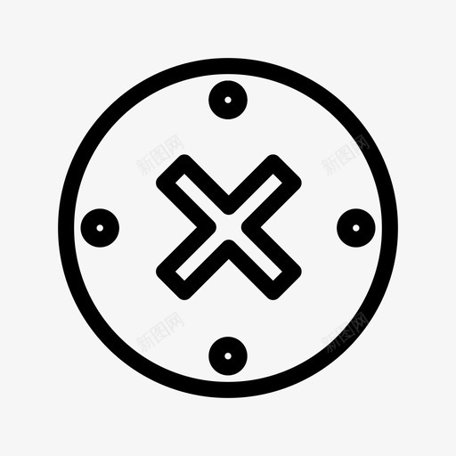 删除商业元素取消关闭隐喻图标svg_新图网 https://ixintu.com 关闭隐喻 删除商业元素 取消