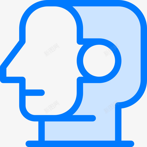机器人人工智能30蓝色图标svg_新图网 https://ixintu.com 人工智能30 机器人 蓝色