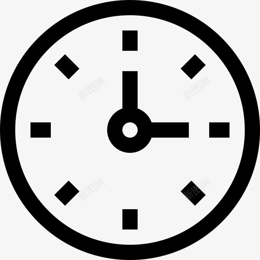 时钟就业14线性图标svg_新图网 https://ixintu.com 就业14 时钟 线性