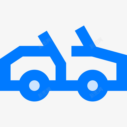 经典车交通102蓝色图标svg_新图网 https://ixintu.com 交通102 经典车 蓝色