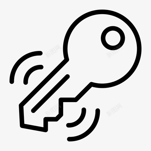 智能锁控制钥匙图标svg_新图网 https://ixintu.com 安全 控制 智能家居 智能锁 钥匙