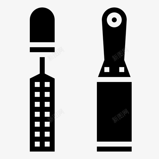 刮刀锉木工精炼图标svg_新图网 https://ixintu.com 修理 刮刀锉 木工 精炼