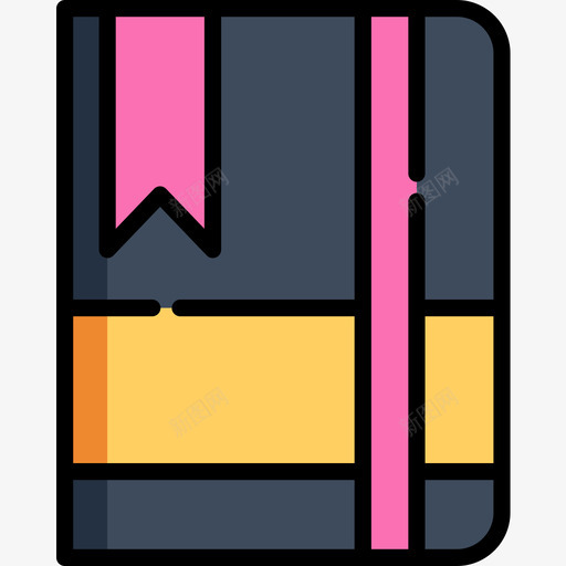 素描本平面师4线颜色图标svg_新图网 https://ixintu.com 平面设计师4 素描本 线颜色