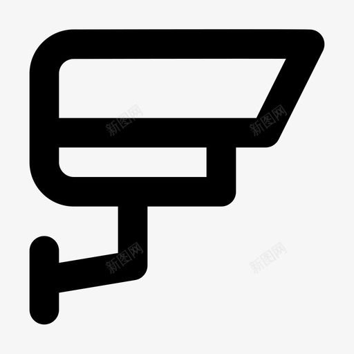 闭路电视摄像机警卫图标svg_新图网 https://ixintu.com 保安 摄像机 摄像机轮廓 警卫 闭路电视 防护