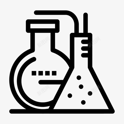 化工能源锥形烧瓶图标svg_新图网 https://ixintu.com 化工 反应 实验室 玻璃器皿 电力工业 能源 锥形烧瓶