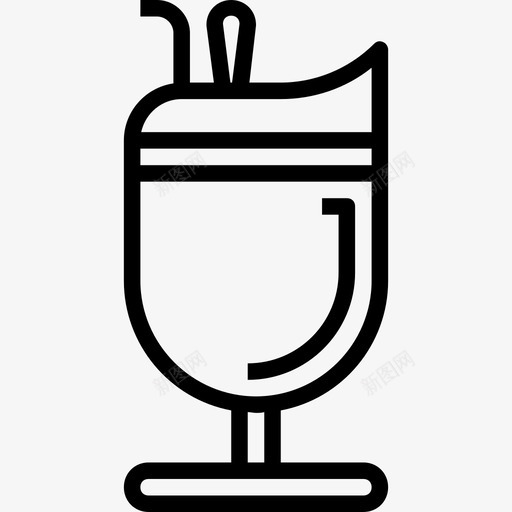 咖啡杯咖啡21直线型图标svg_新图网 https://ixintu.com 咖啡21 咖啡杯 直线型