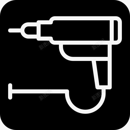 机械钻工业采矿图标svg_新图网 https://ixintu.com 工业 工作 工具 机械钻 电钻 采矿
