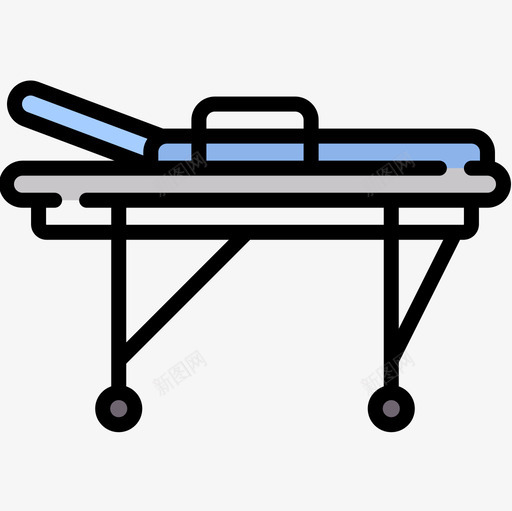 病床急诊室25图标svg_新图网 https://ixintu.com 25 急诊室 病床 线性颜色