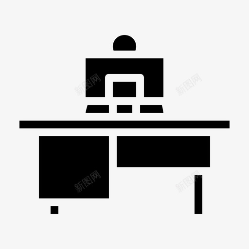 工作台工人车间图标svg_新图网 https://ixintu.com 工人 工作台 车间